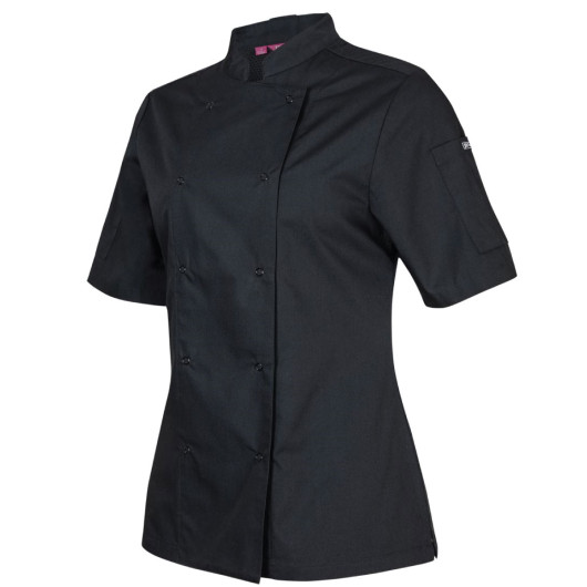 Ladies Snap Button Chef Jackets Angle